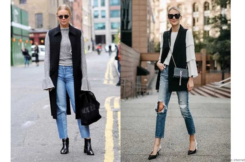 Czarna kamizelka: 10+ stylizacji na każdą okazję